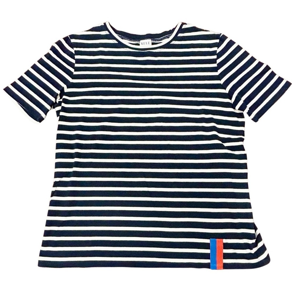 KULE Classic Striped Tee The Modern Breton Navy White XS